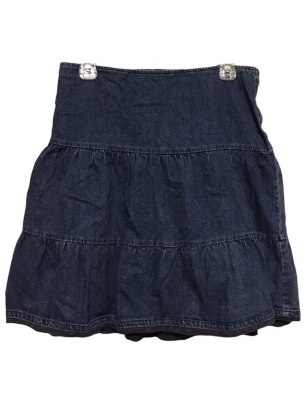 Xhilaration Ruffle Layer Denim Mini Skirt Junior XL